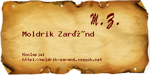 Moldrik Zaránd névjegykártya